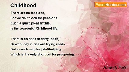 Ananth Patri - Childhood