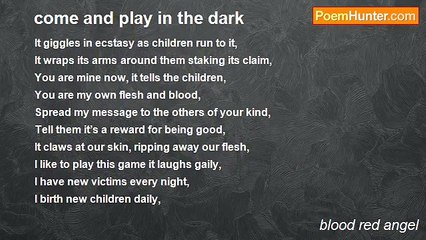 blood red angel - come and play in the dark