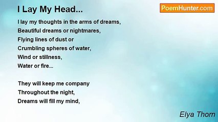 Elya Thorn - I Lay My Head...