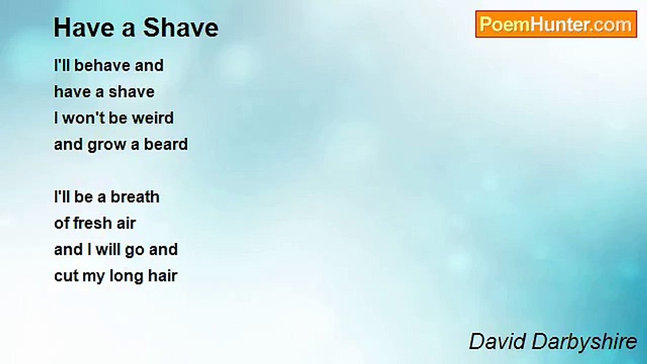 David Darbyshire - Have a Shave