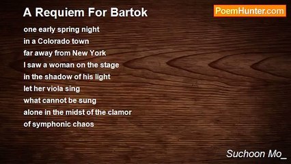 Suchoon Mo_ - A Requiem For Bartok