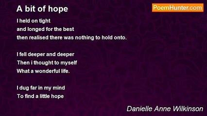 Danielle Anne Wilkinson - A bit of hope