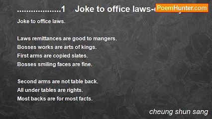 cheung shun sang - ...................1    Joke to office laws-cauchy3