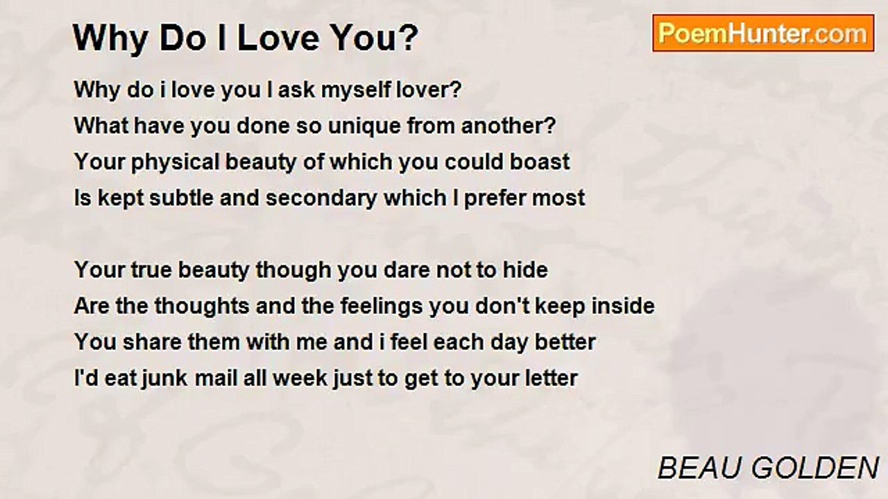 BEAU GOLDEN - Why Do I Love You?