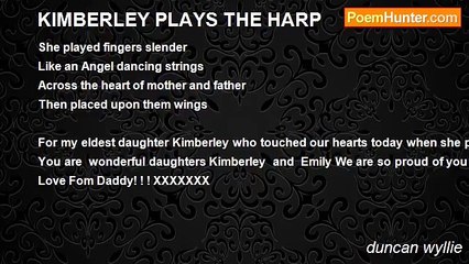 duncan wyllie - KIMBERLEY PLAYS THE HARP