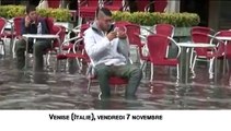 A Venise, la place Saint-Marc inondée par la montée des eaux