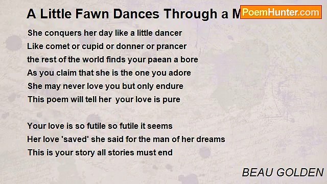 BEAU GOLDEN - A Little Fawn Dances Through a Meadow Bare