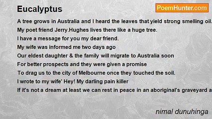 nimal dunuhinga - Eucalyptus