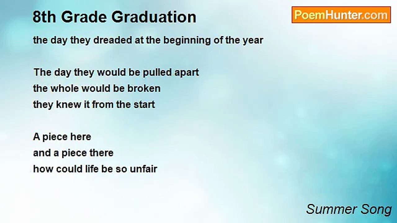 Summer Song - 8th Grade Graduation
