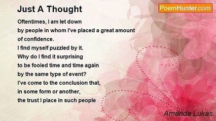Amanda Lukas - Just A Thought