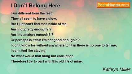 Kathryn Miller - I Don’t Belong Here