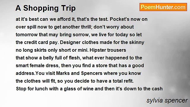 sylvia spencer - A Shopping Trip