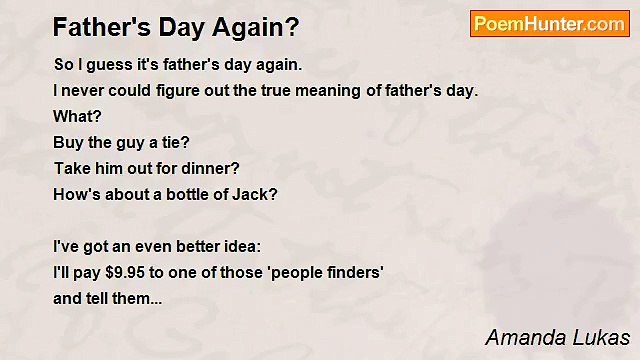Amanda Lukas - Father's Day Again?