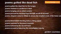 gordon coombes - poems gutted like dead fish