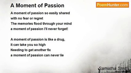 Samatha Smith - A Moment of Passion