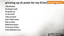 pump princess - growing up (A poem for my lil bro's h.s. graduation gift)