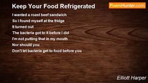 Elliott Harper - Keep Your Food Refrigerated