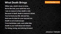 Jessica Veksler - What Death Brings