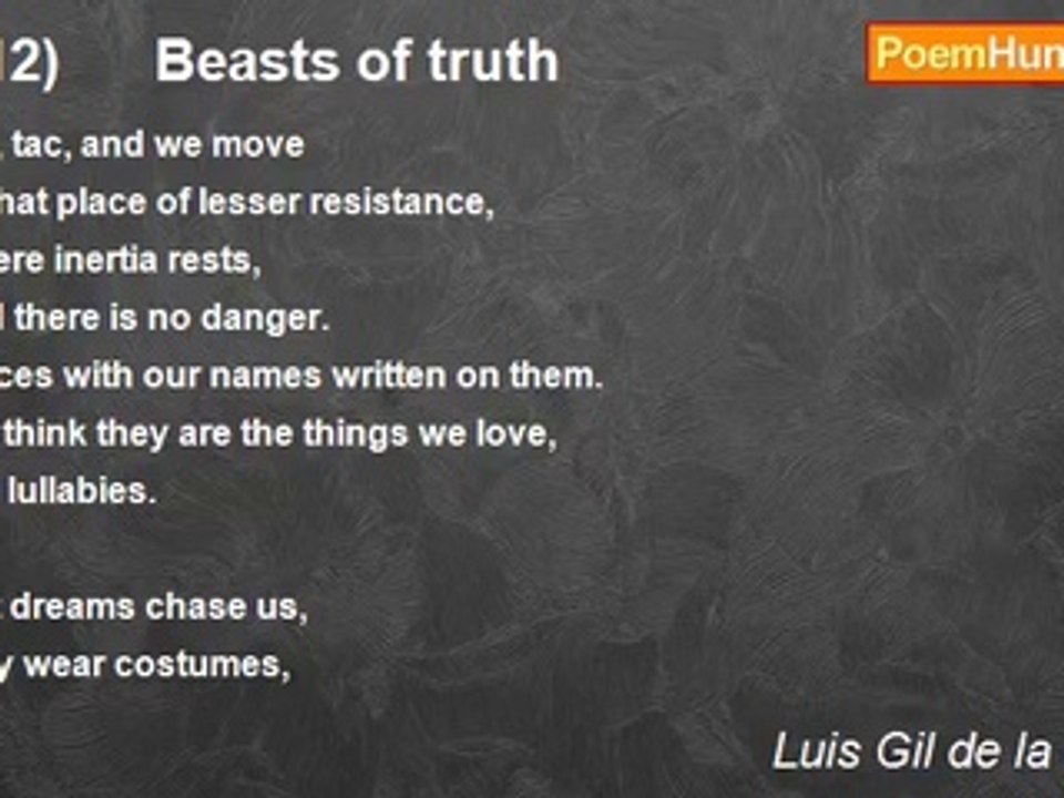 Luis Gil de la Puente - ((12)      Beasts of truth