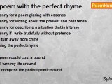 Sylvia Chidi - A poem with the perfect rhyme