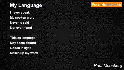 Paul Moosberg - My Language