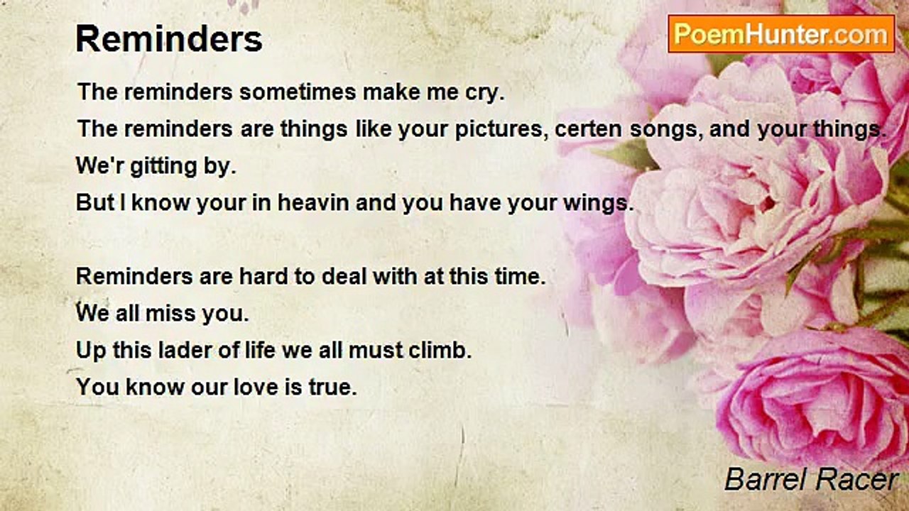 Barrel Racer - Reminders