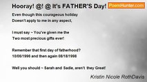 Kristin Nicole RothDavis - Hooray! @! @ It's FATHER'S Day!
