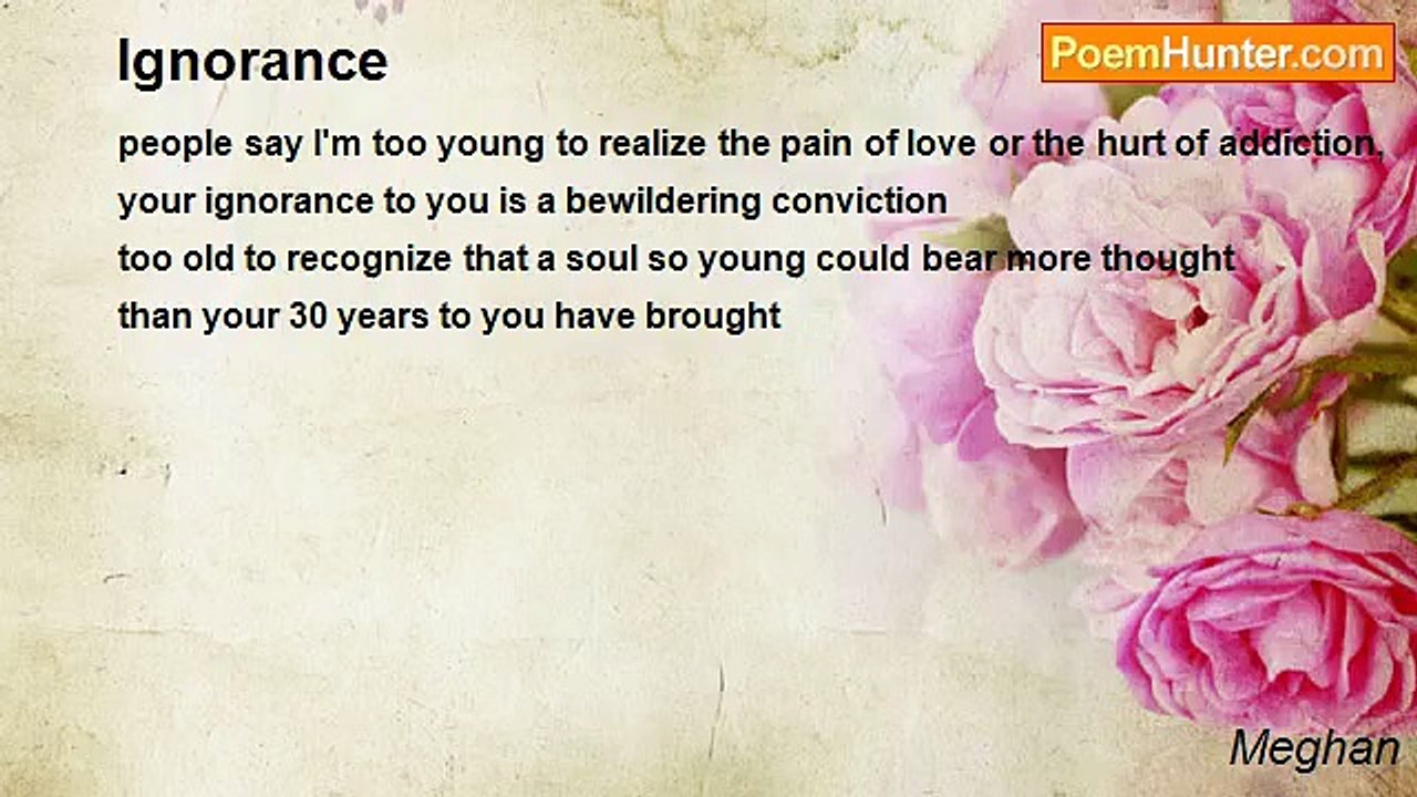 Meghan - Ignorance