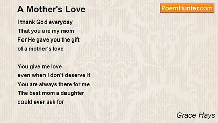 Grace Hays - A Mother's Love