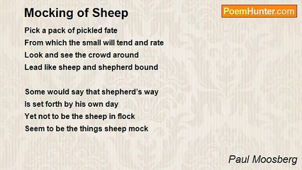 Paul Moosberg - Mocking of Sheep