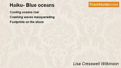 Lisa Cresswell Wilkinson - Haiku- Blue oceans