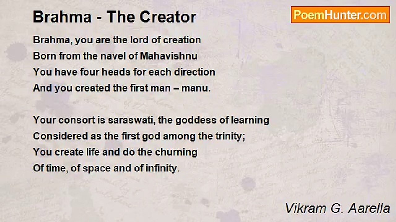 Vikram G. Aarella - Brahma - The Creator