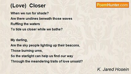 K. Jared Hosein - (Love)  Closer