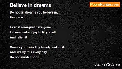 Anna Cellmer - Believe in dreams