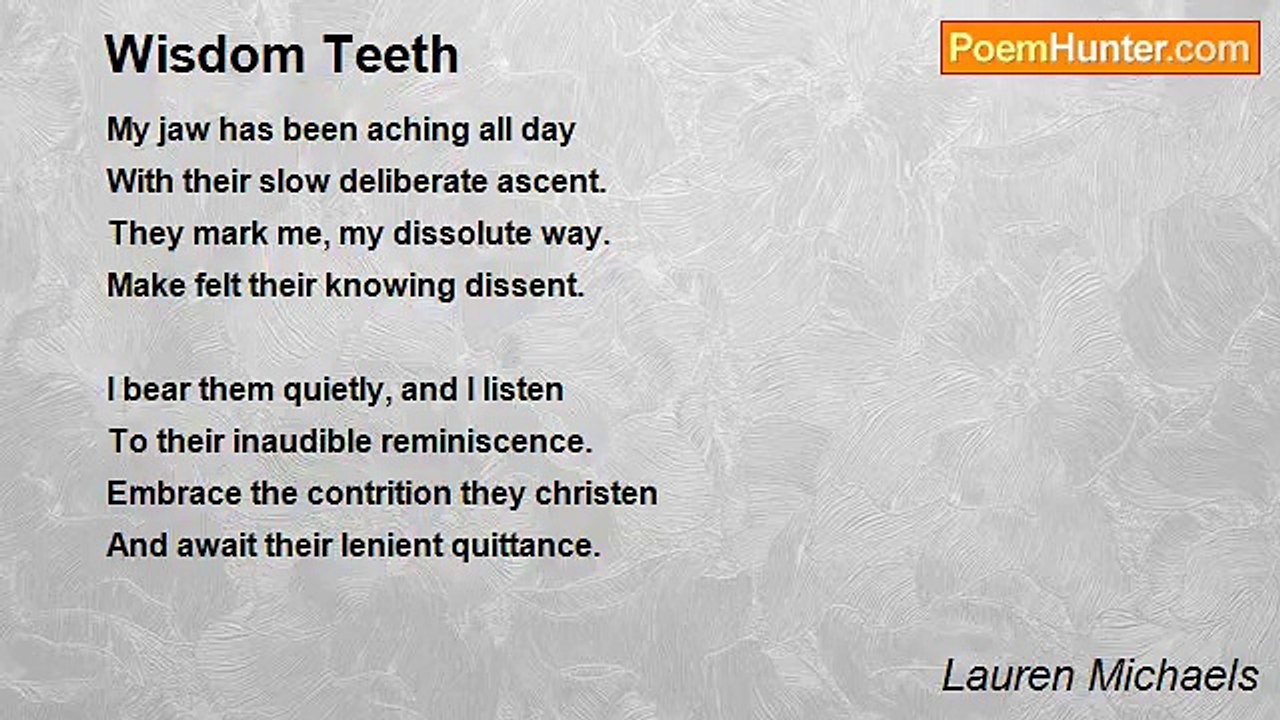 Lauren Michaels - Wisdom Teeth