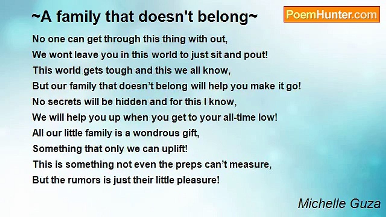 Michelle Guza - ~A family that doesn't belong~