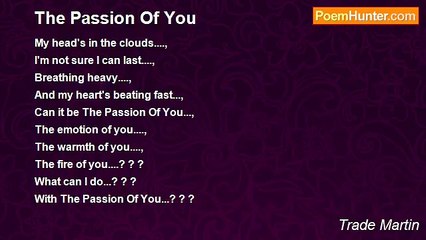 Trade Martin - The Passion Of You