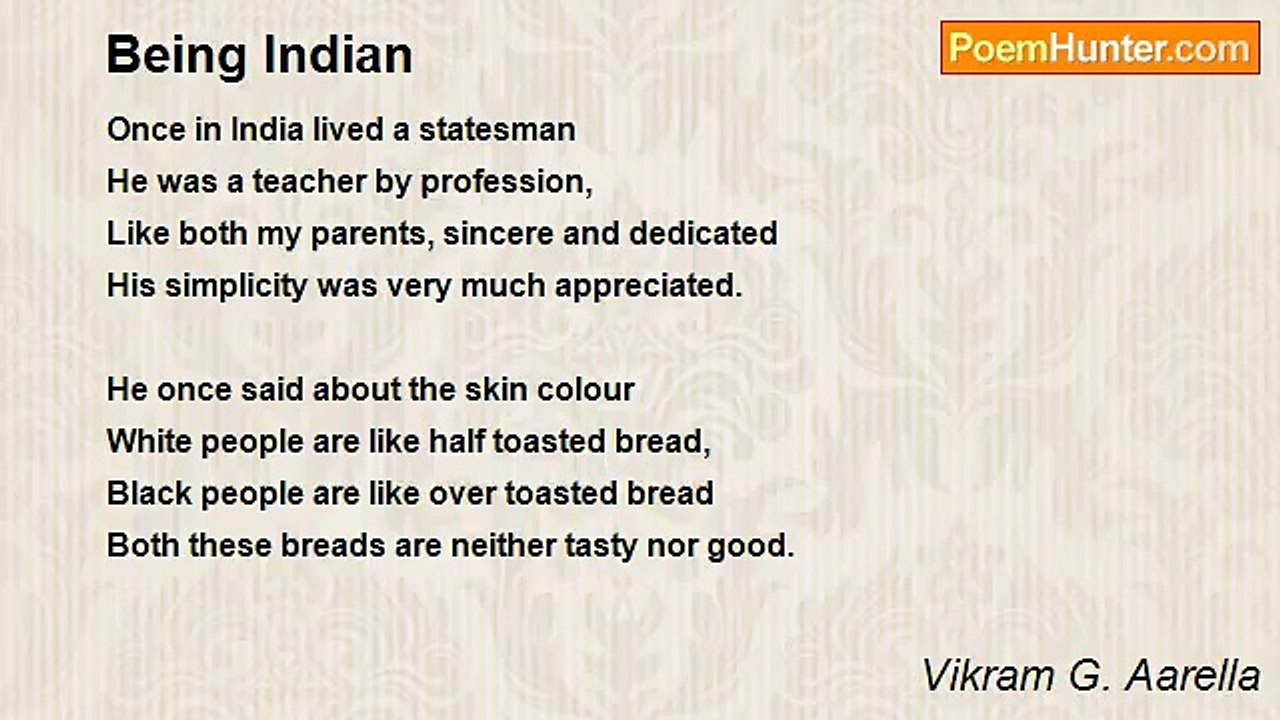 Vikram G. Aarella - Being Indian