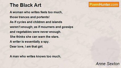 Anne Sexton - The Black Art