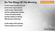 Sara Stowell - On The Wings Of The Morning