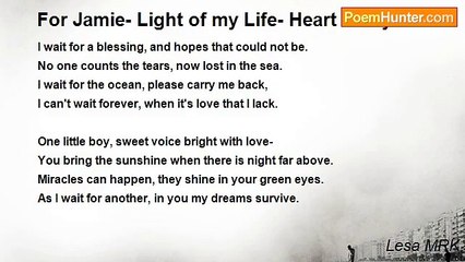 Lesa MRK - For Jamie- Light of my Life- Heart of my Heart