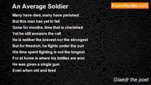 Glaedr the poet - An Average Soldier