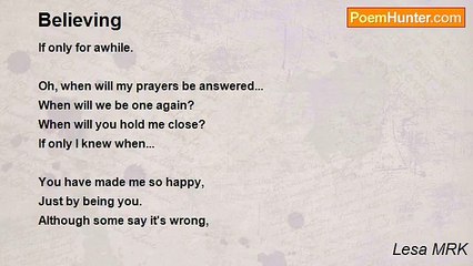 Lesa MRK - Believing