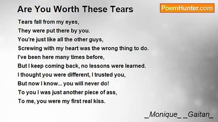 _Monique_ _Gaitan_ - Are You Worth These Tears