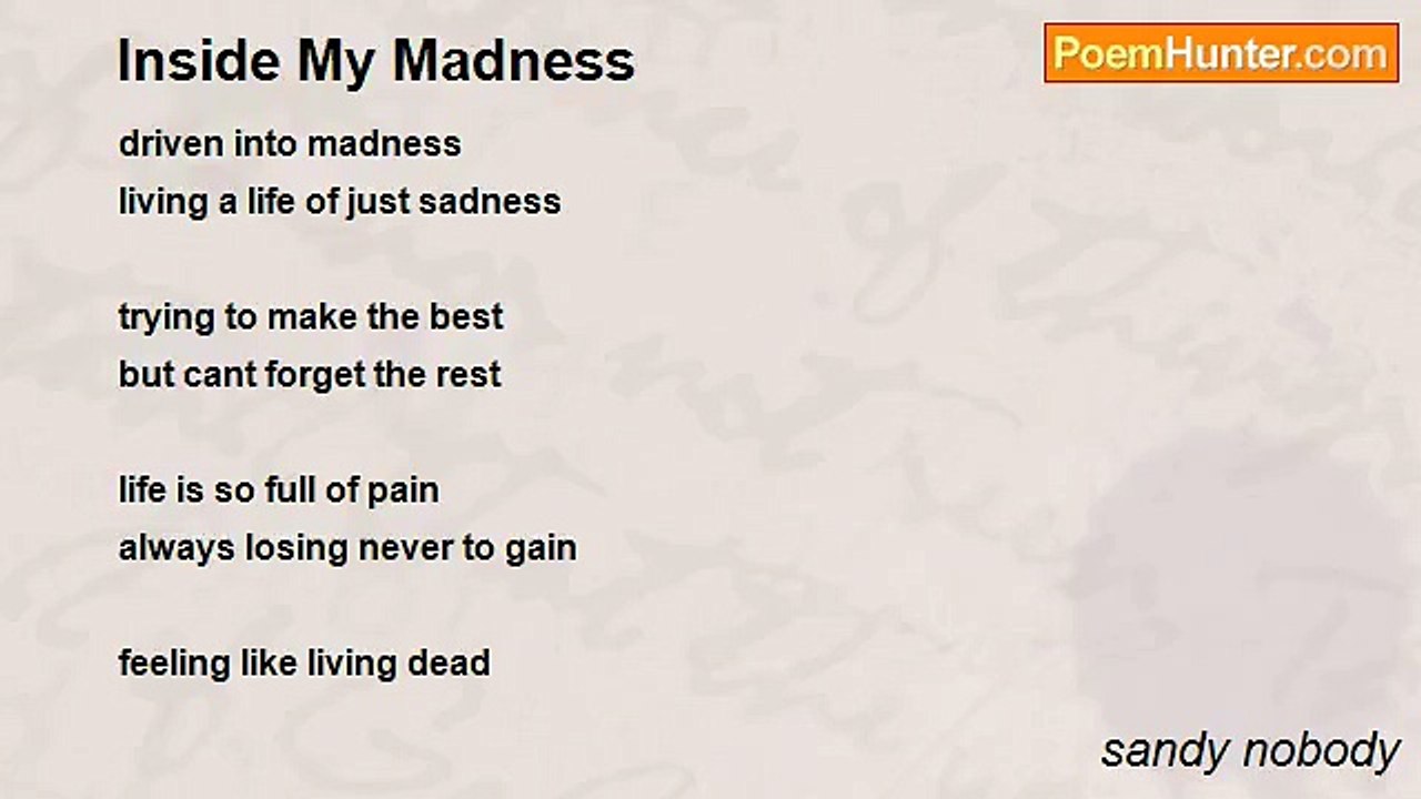 sandy nobody - Inside My Madness