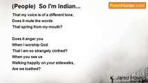 K. Jared Hosein - (People)  So I'm Indian...