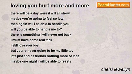 chelsi lewellyn - loving you hurt more and more