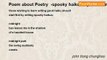 john tiong chunghoo - Poem about Poetry  -spooky haiku way to writing excellent haikus