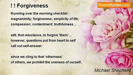 Michael Shepherd - ! ! Forgiveness