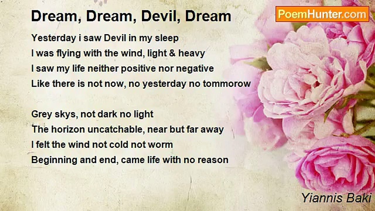 Yiannis Baki - Dream, Dream, Devil, Dream